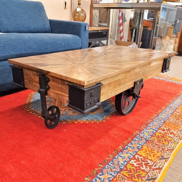 factory cart coffee table