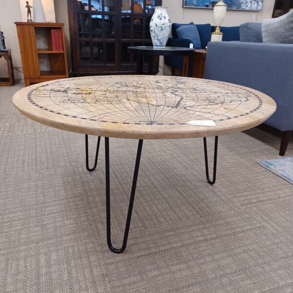 world map coffee table