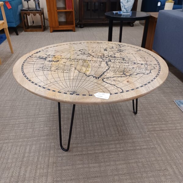 world map coffee table