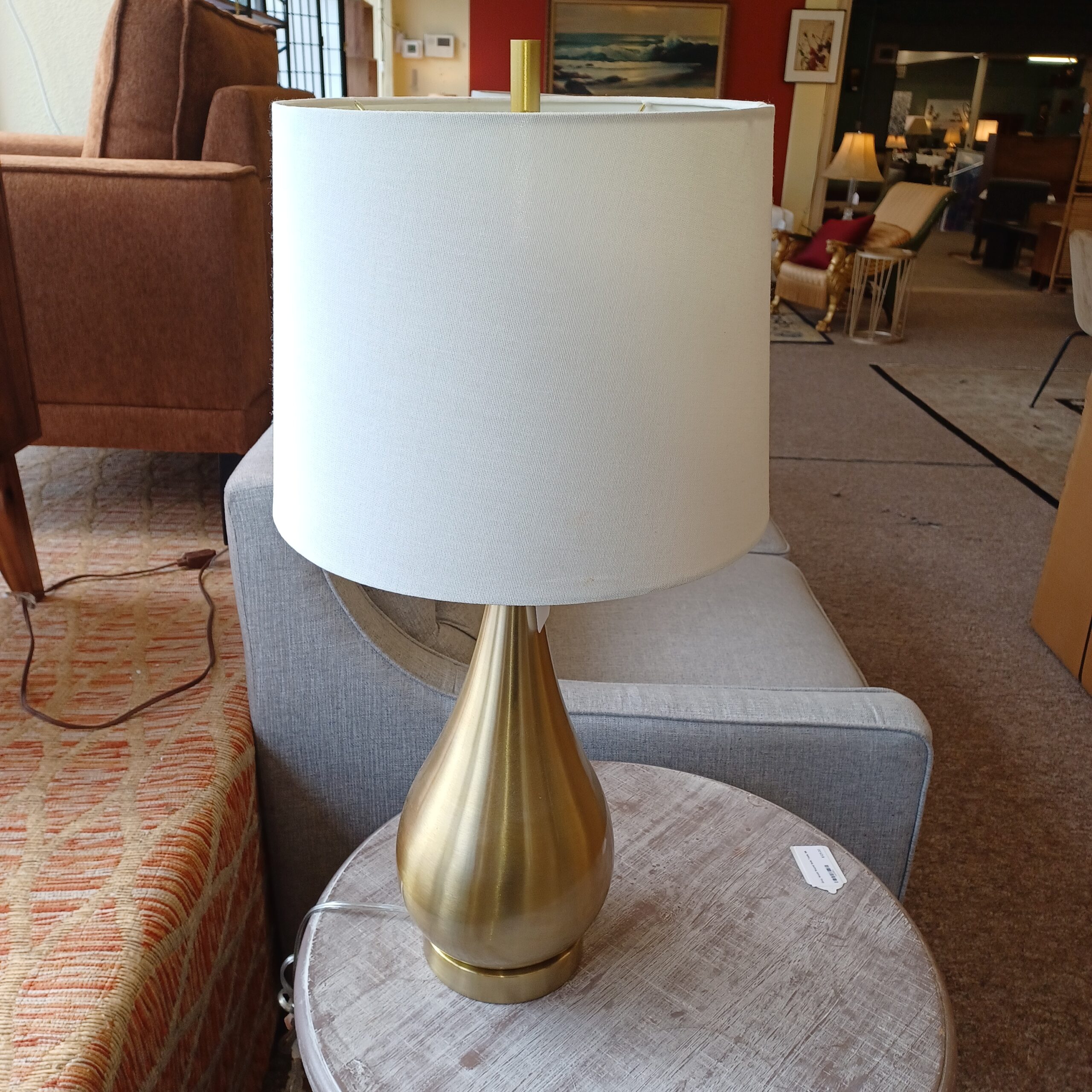 contemporary brass table lamp