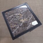 tile inlay metal side table