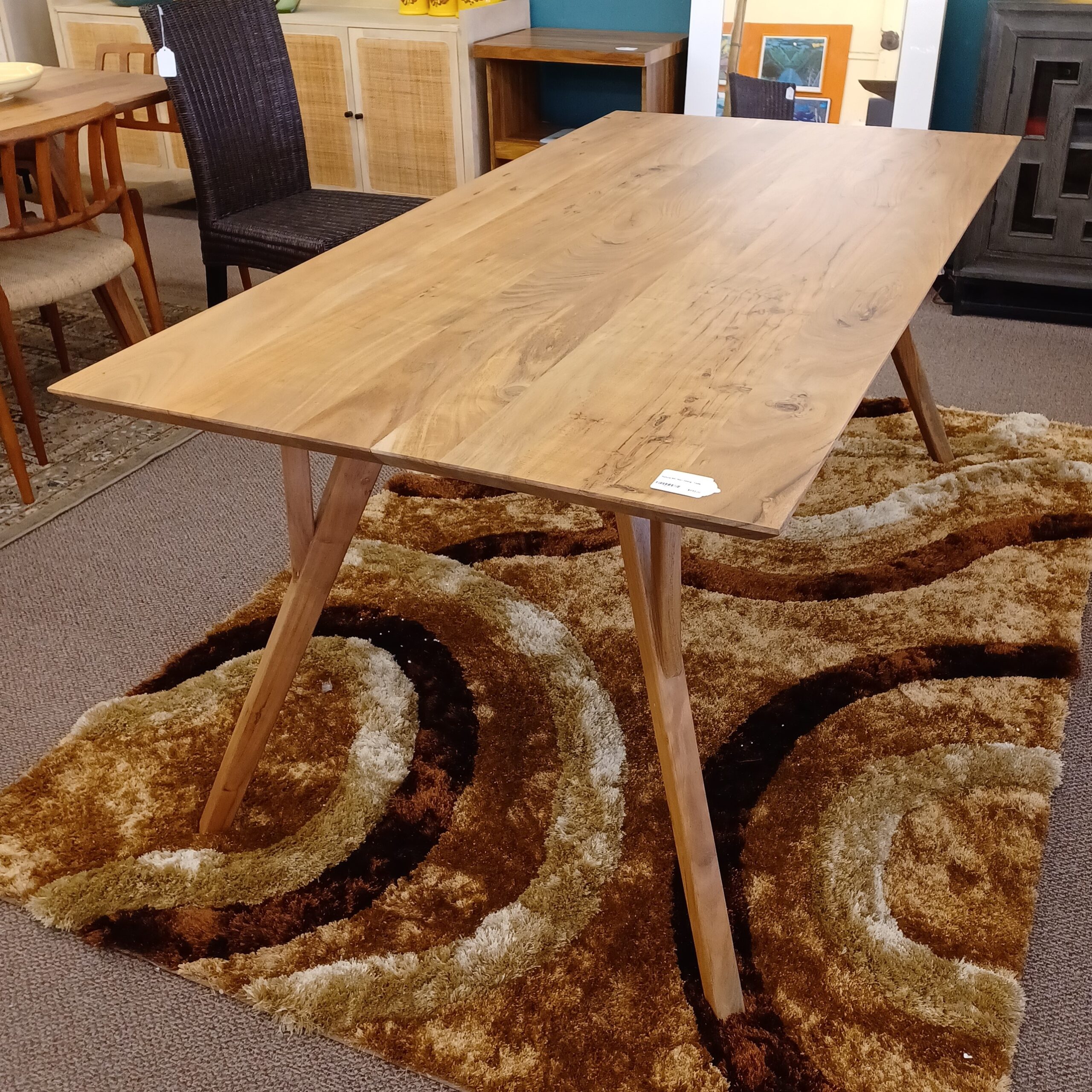 natural mc rectangular dining table