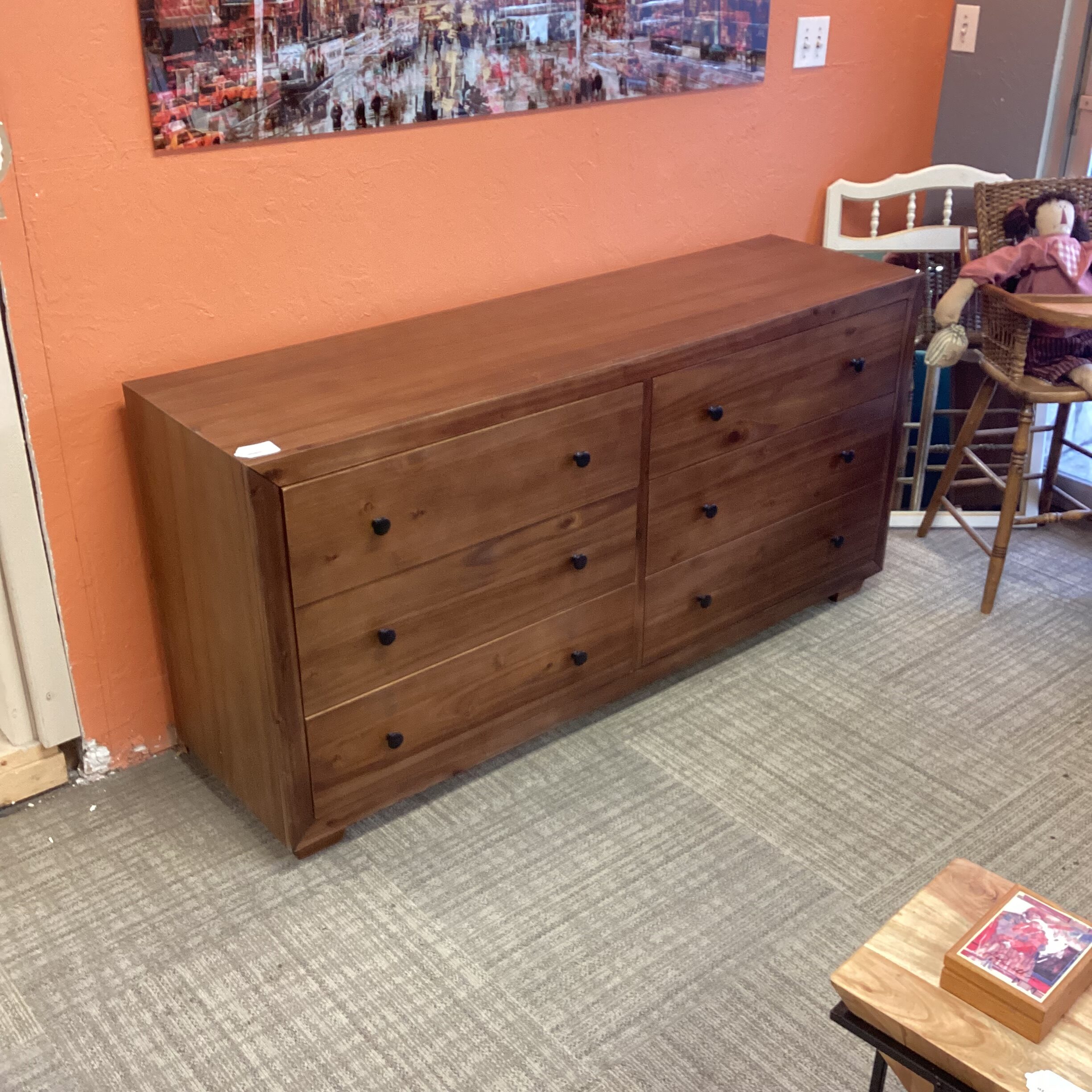 dark acacia dresser
