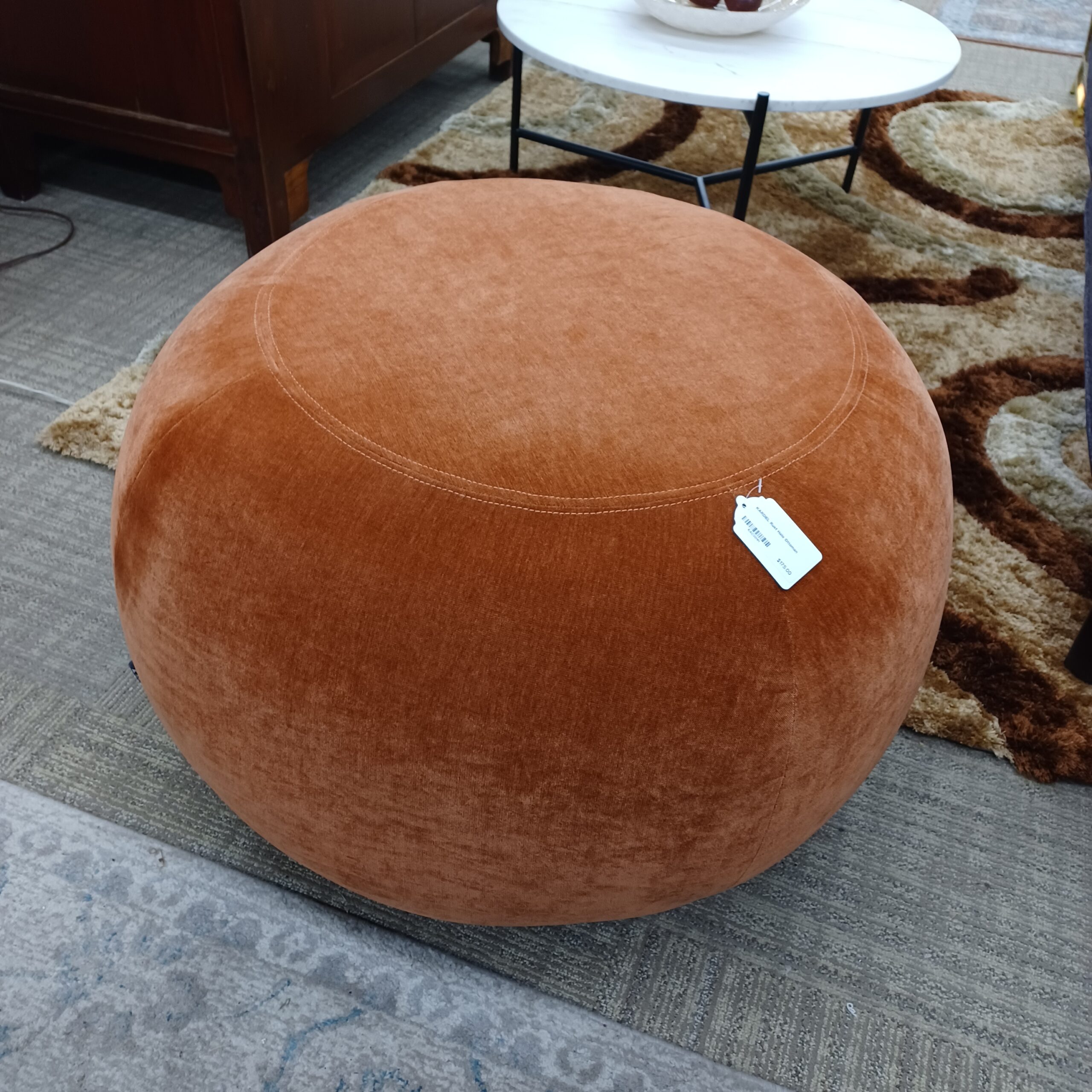 kardiel rust halo ottoman