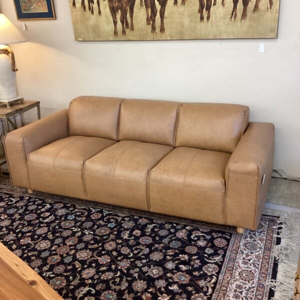 premium sienna leather sofa