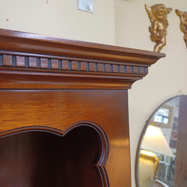 vintage burl panel 2door hutch