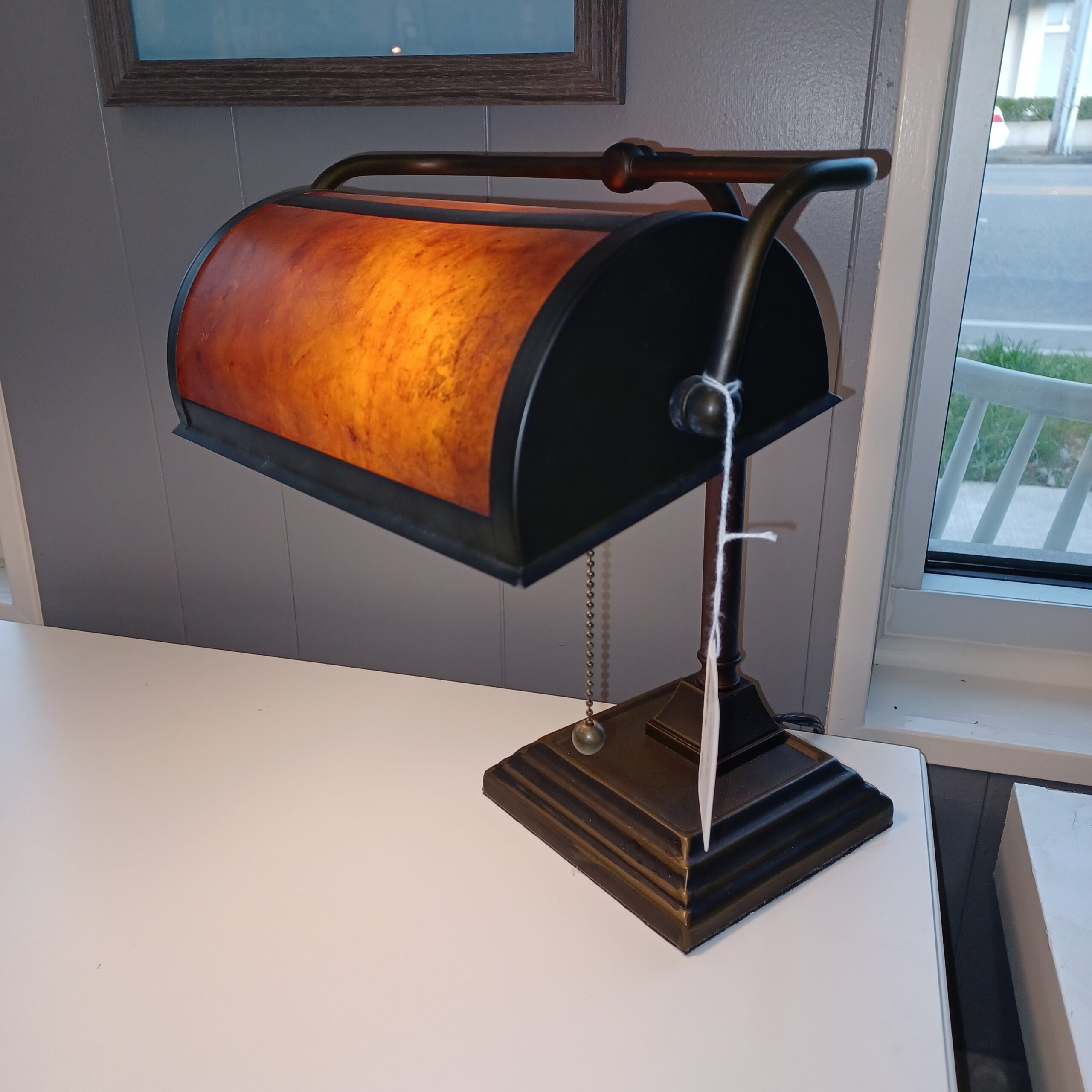 faux mica desk lamp