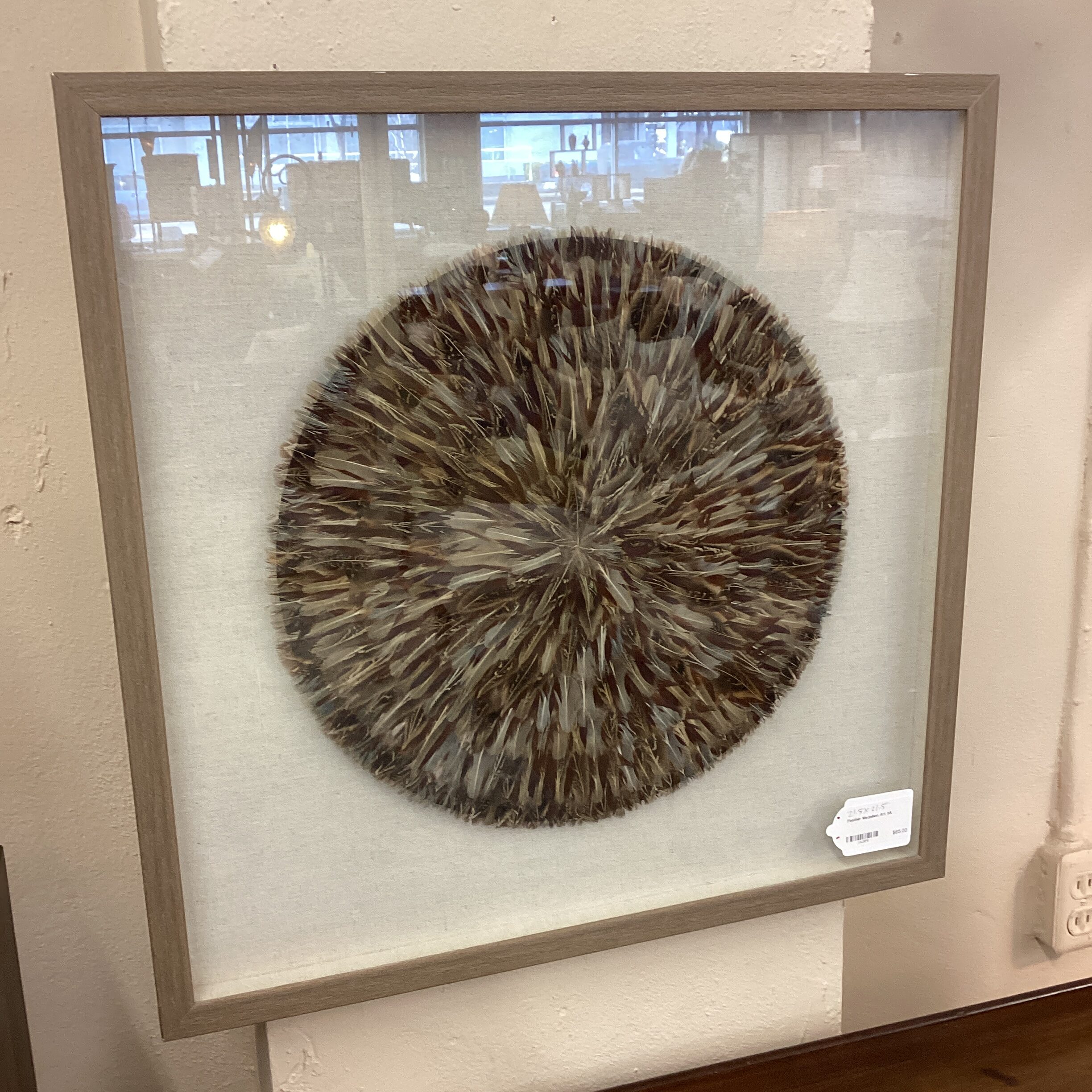 feather medallion art