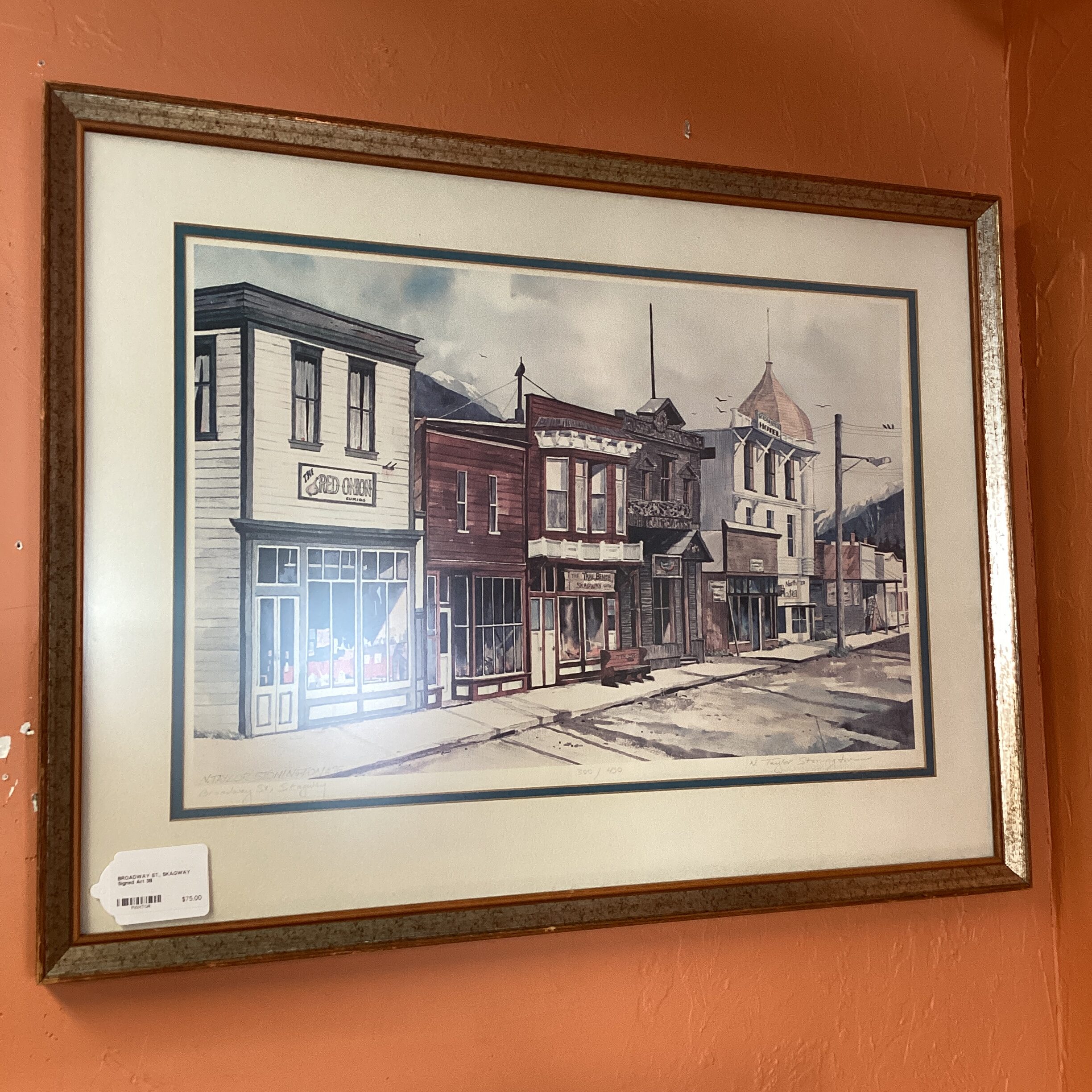 broadway st., skagway signed art