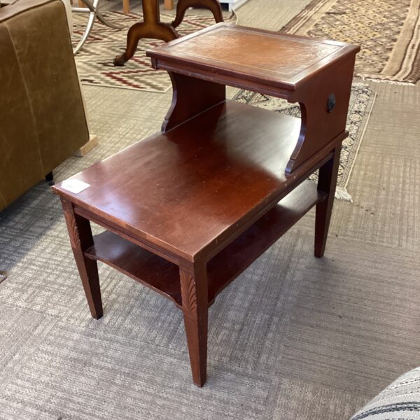 mersman 2 tier side table (as is)