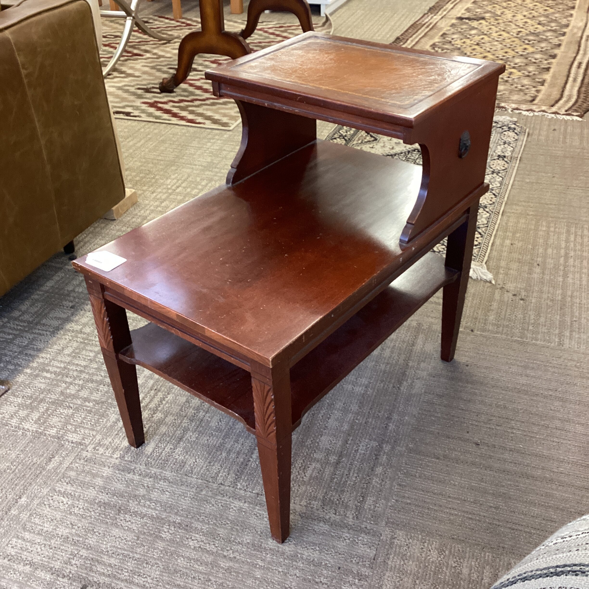 mersman 2 tier side table (as is)