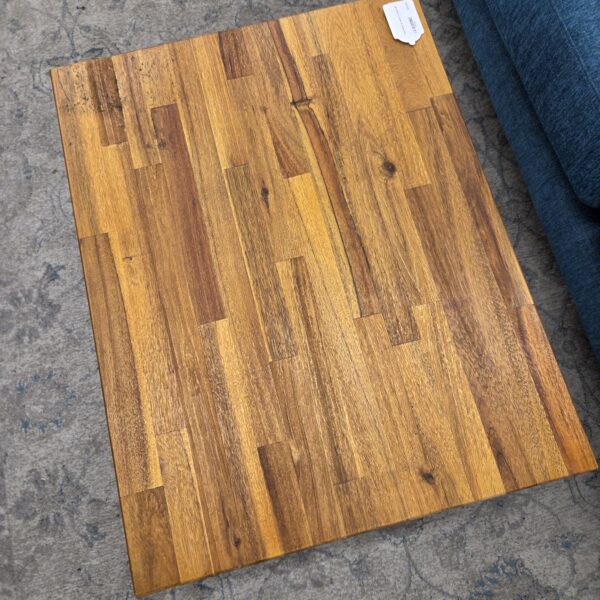 wide metal & wood c table