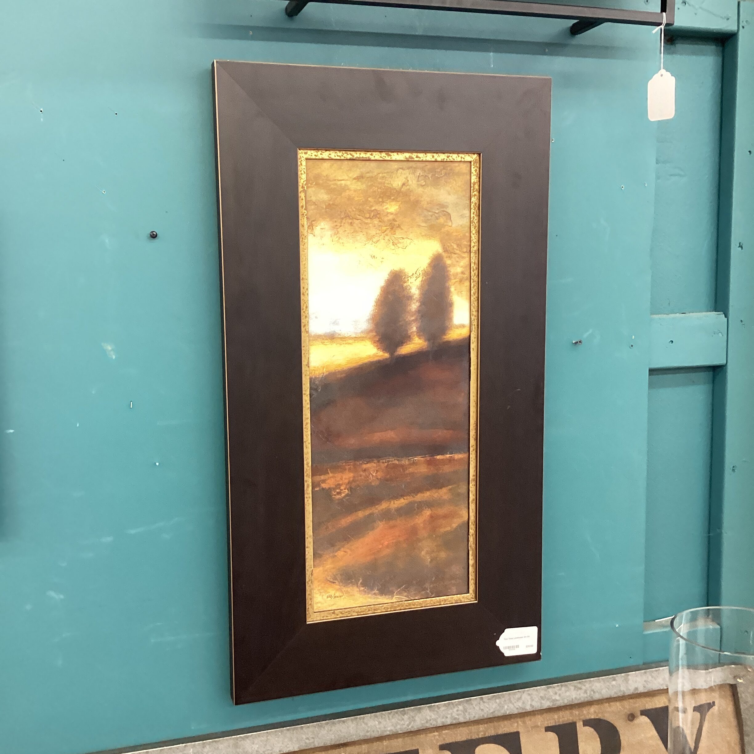 two trees landscape art
