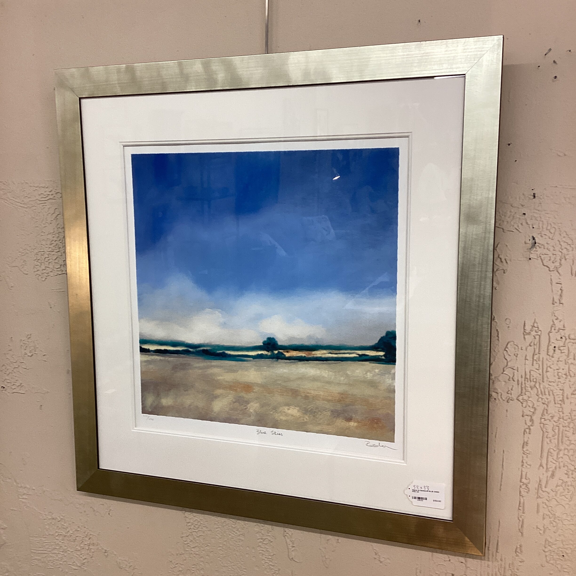 signed & numbered blue skies print