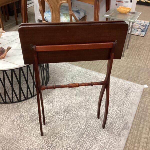 mahogany folding card table