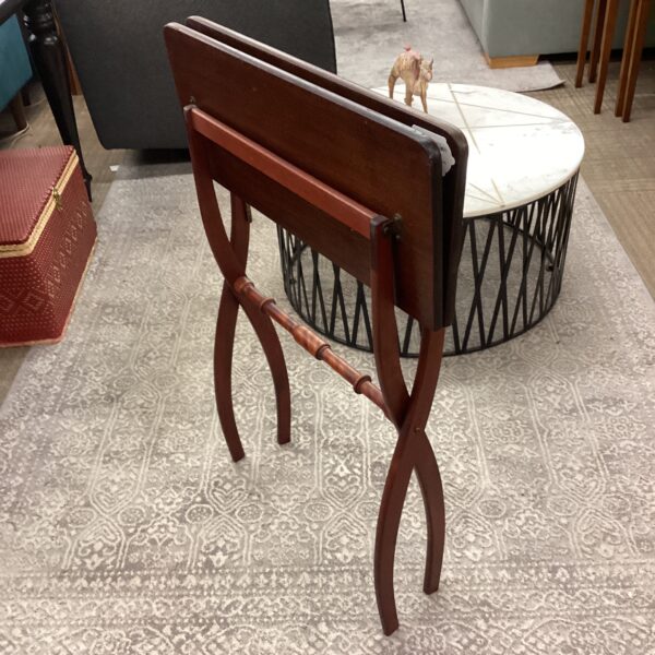 mahogany folding card table