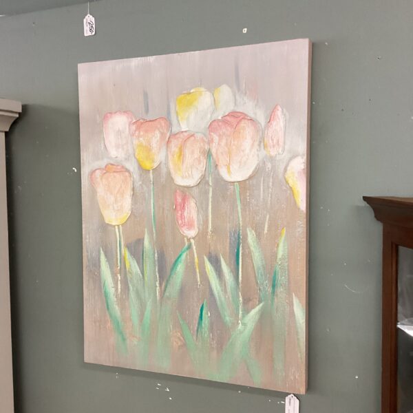 pastel colors tulip painting