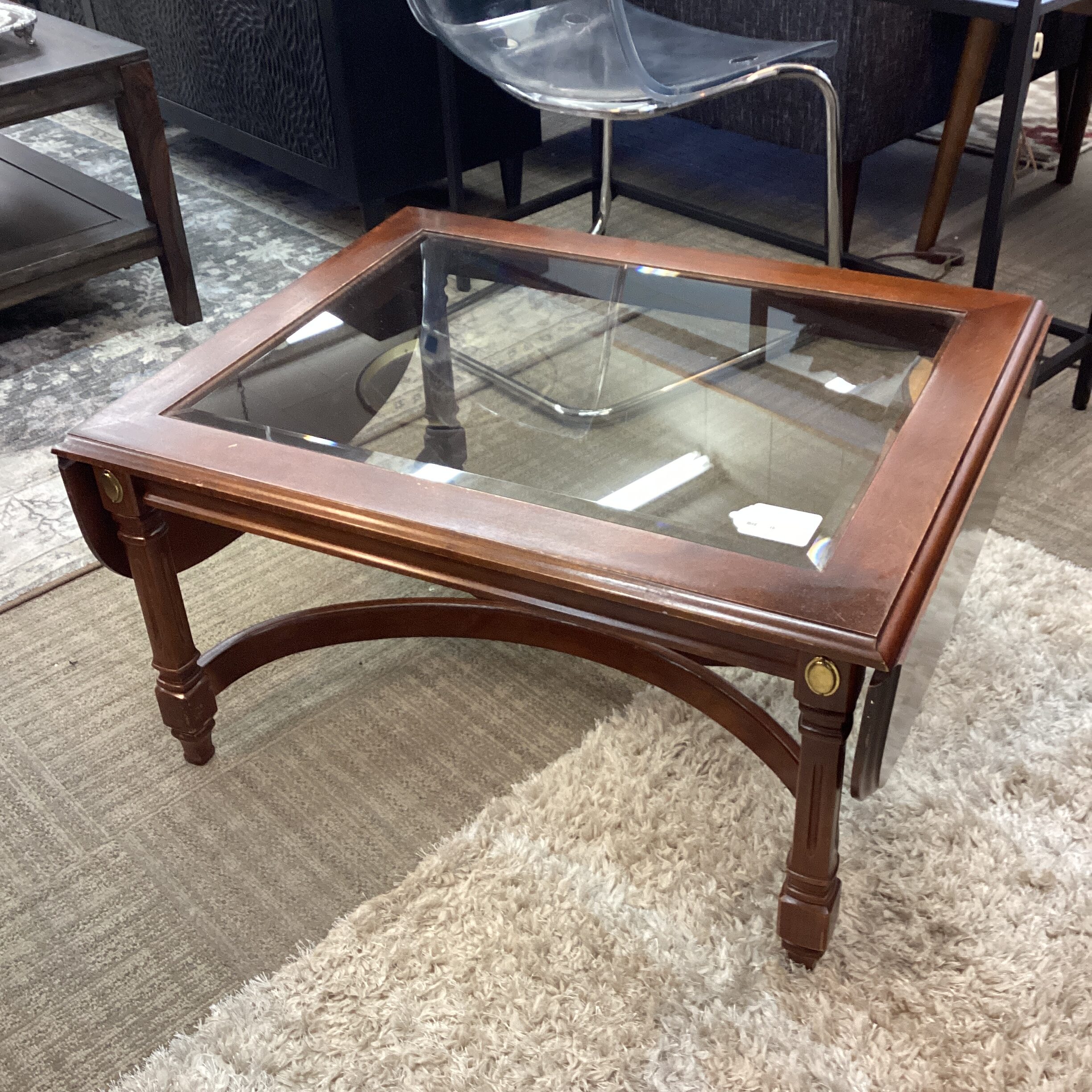 neoclassic dropleaf cocktail table