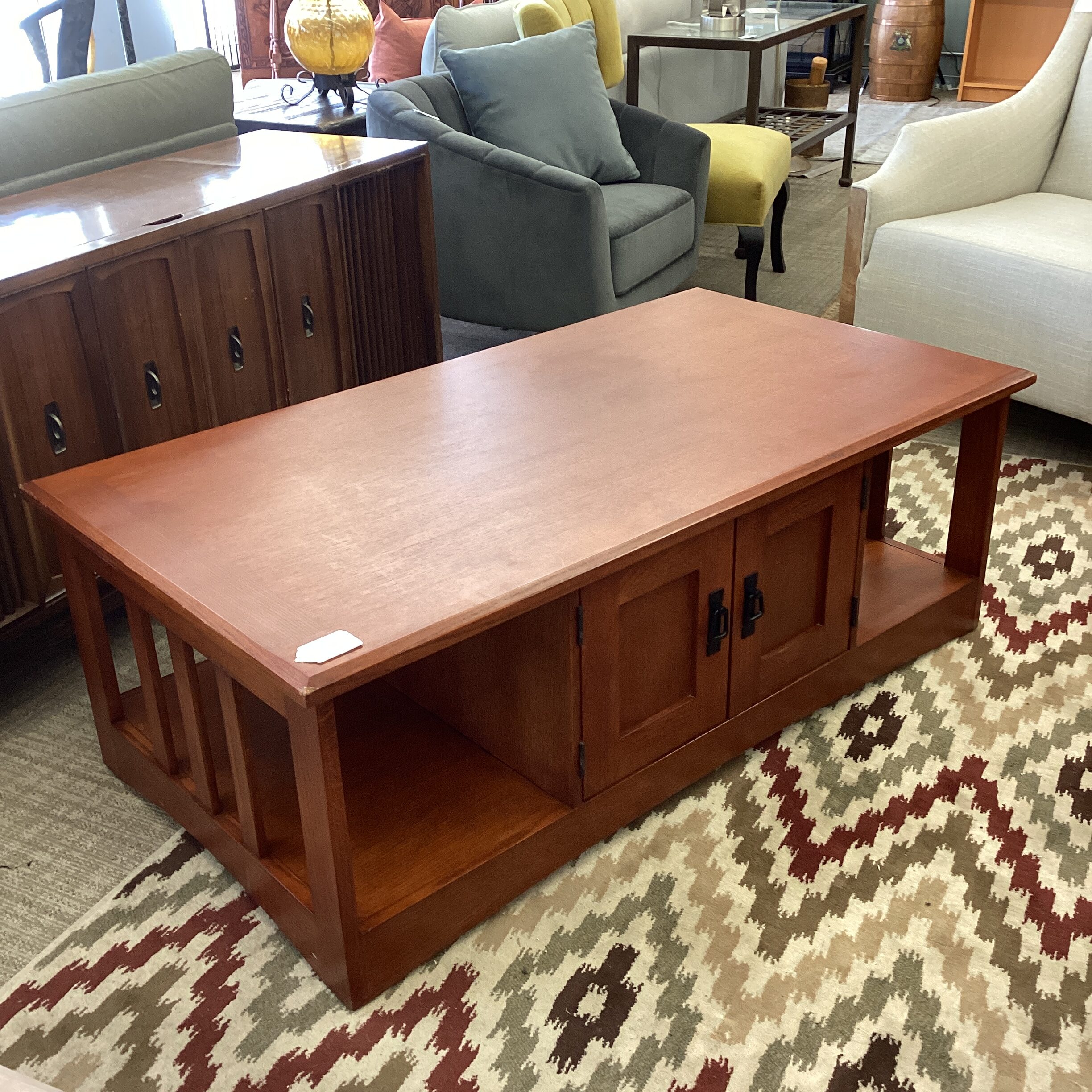 mission style coffee table