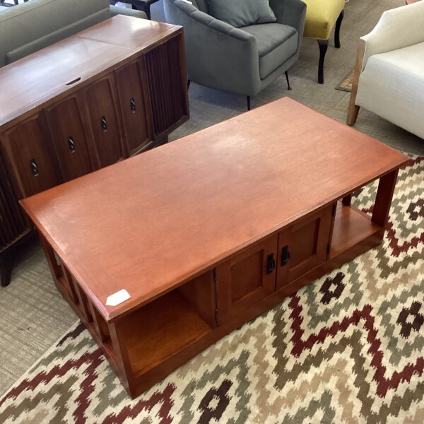 mission style coffee table