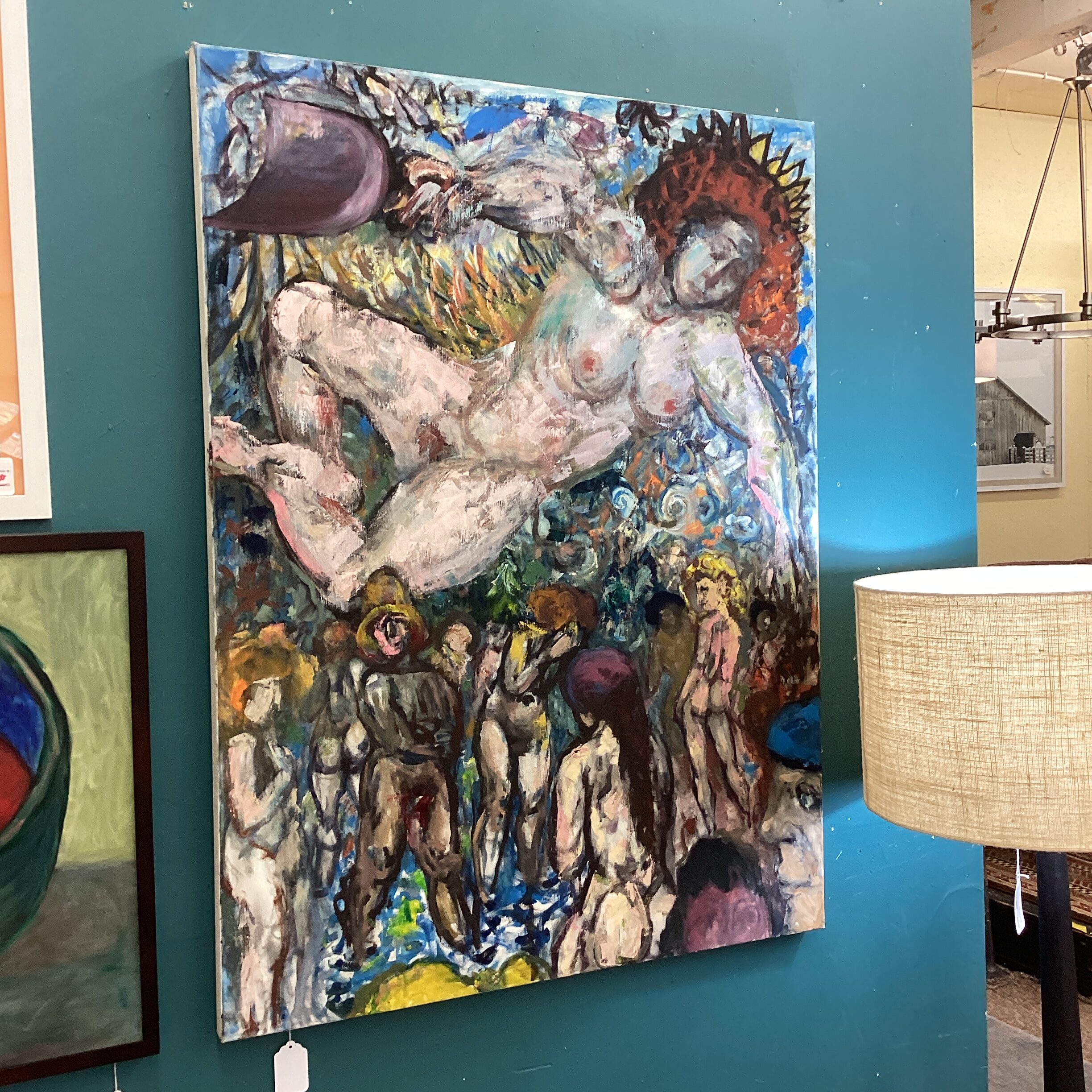 byron randall giant flying lady art