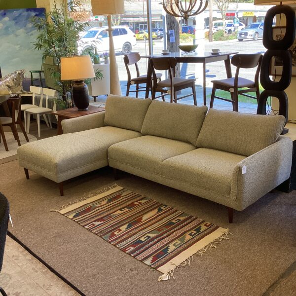 mod olive moss laf chaise sectional