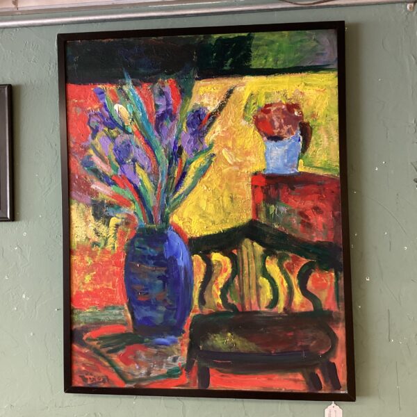 signed colorful still life original