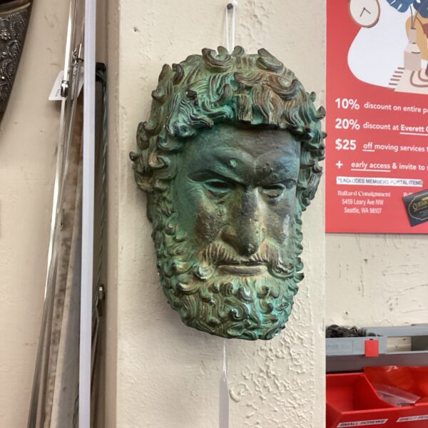 heracles ceramic mask wall decor