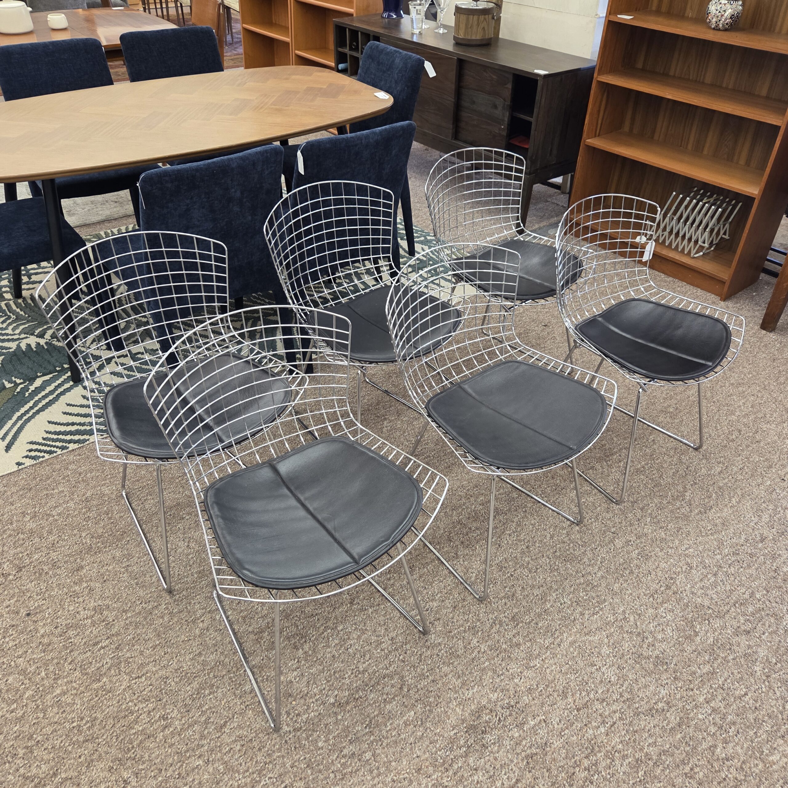 bertoia style dining chairs set of 6