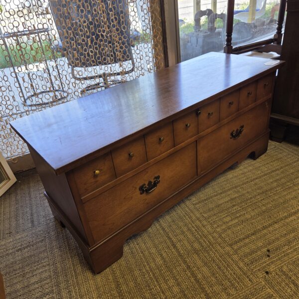classic dark wood lane cedar chest