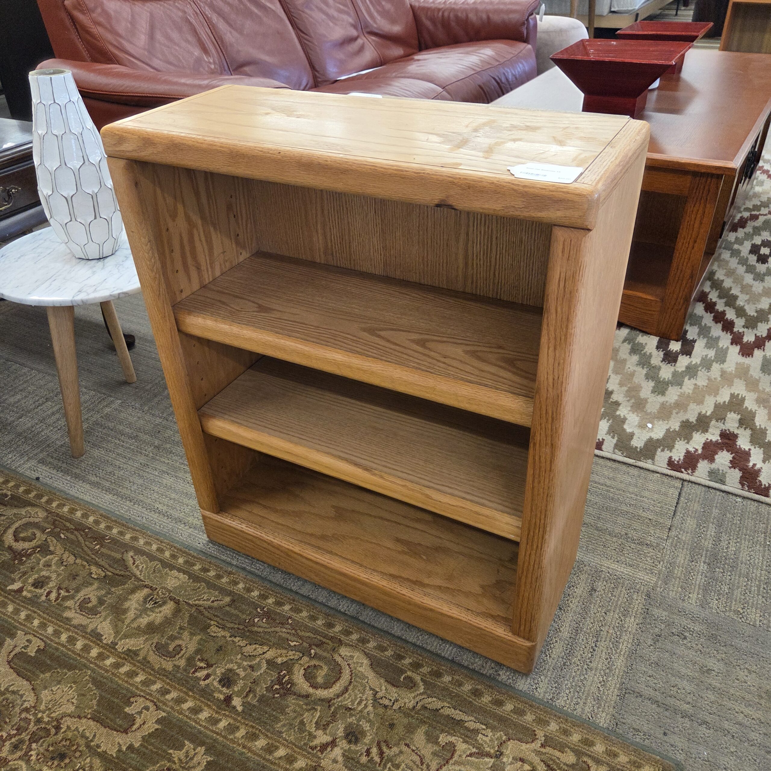 small oak bookcase