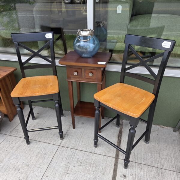 black & tan x back counter stool