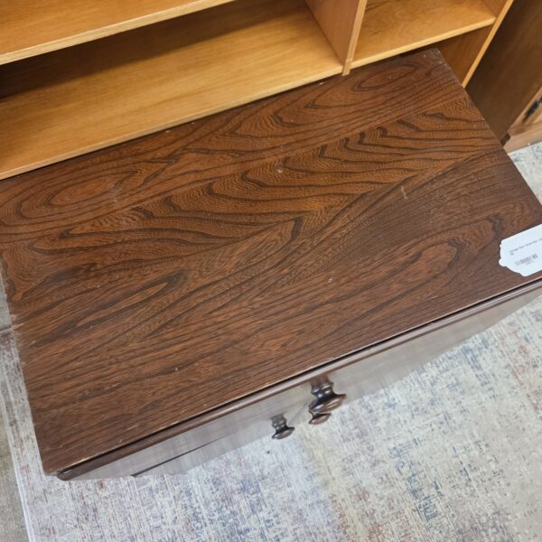 vintage dark wood bar cabinet