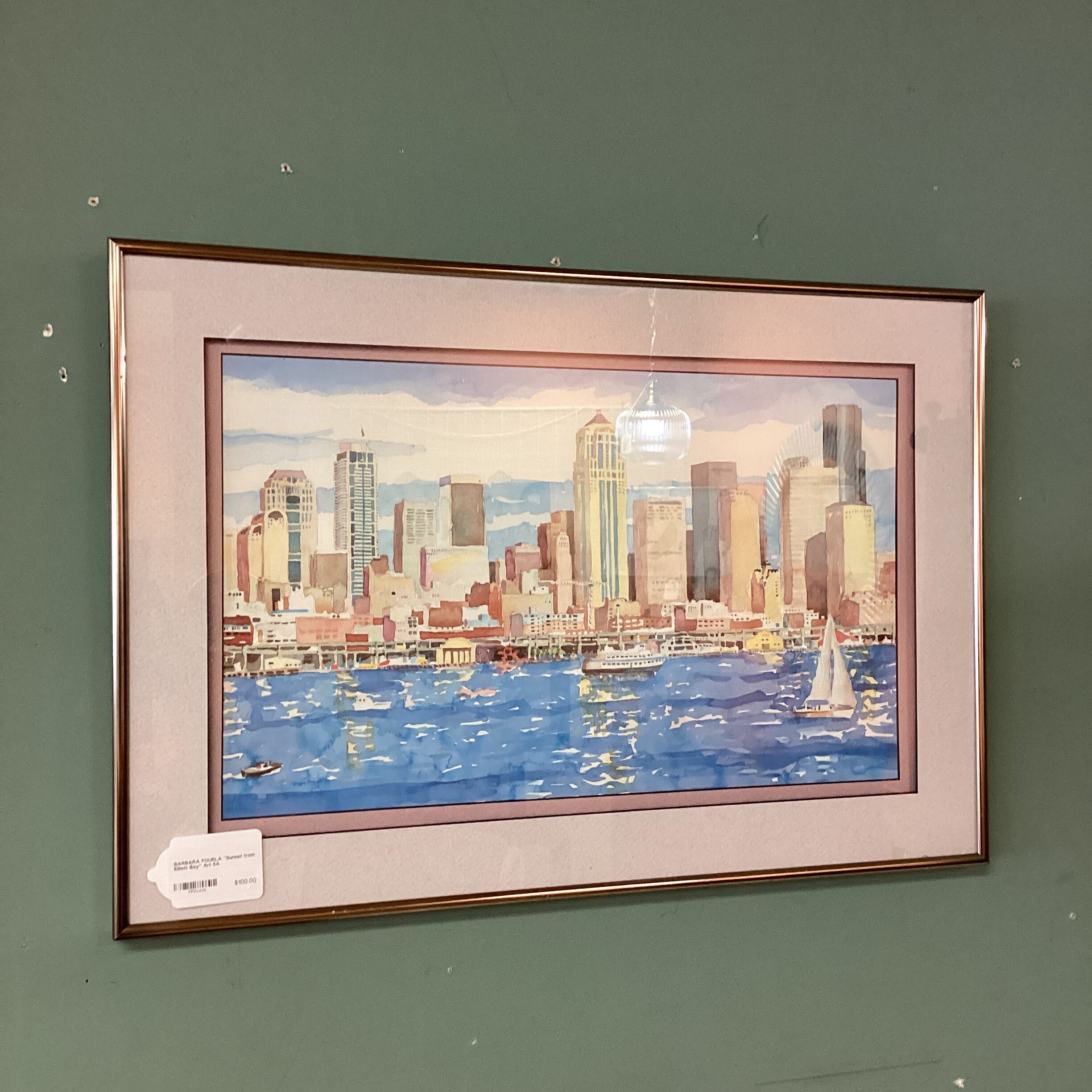 barbara fourla “sunset from elliott bay” art