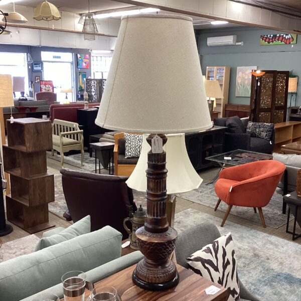 airbrush ceramic tower table lamp