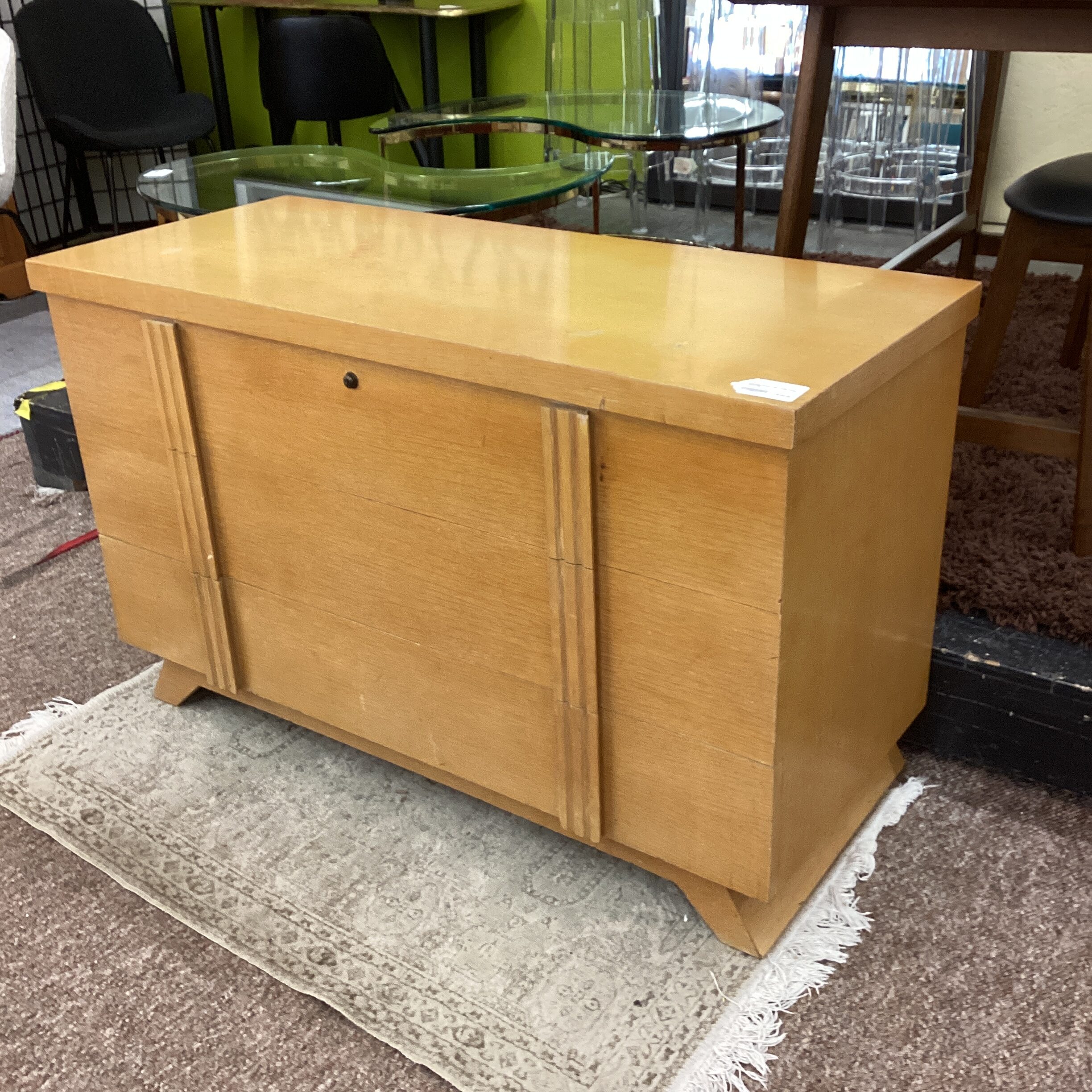 vintage golden oak lane cedar chest
