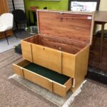 vintage golden oak lane cedar chest