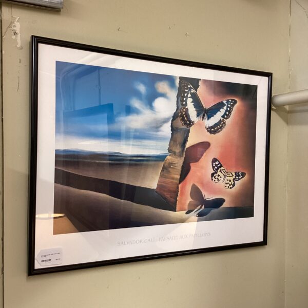 dali paysage aux papillons print