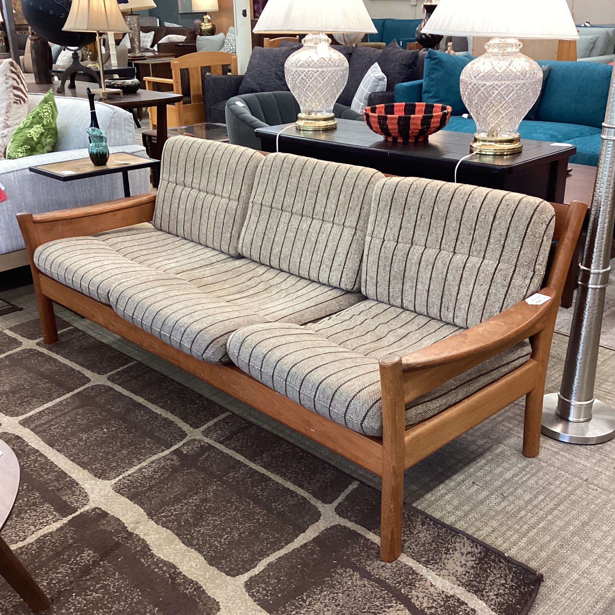 vintage dyrlund teak sofa