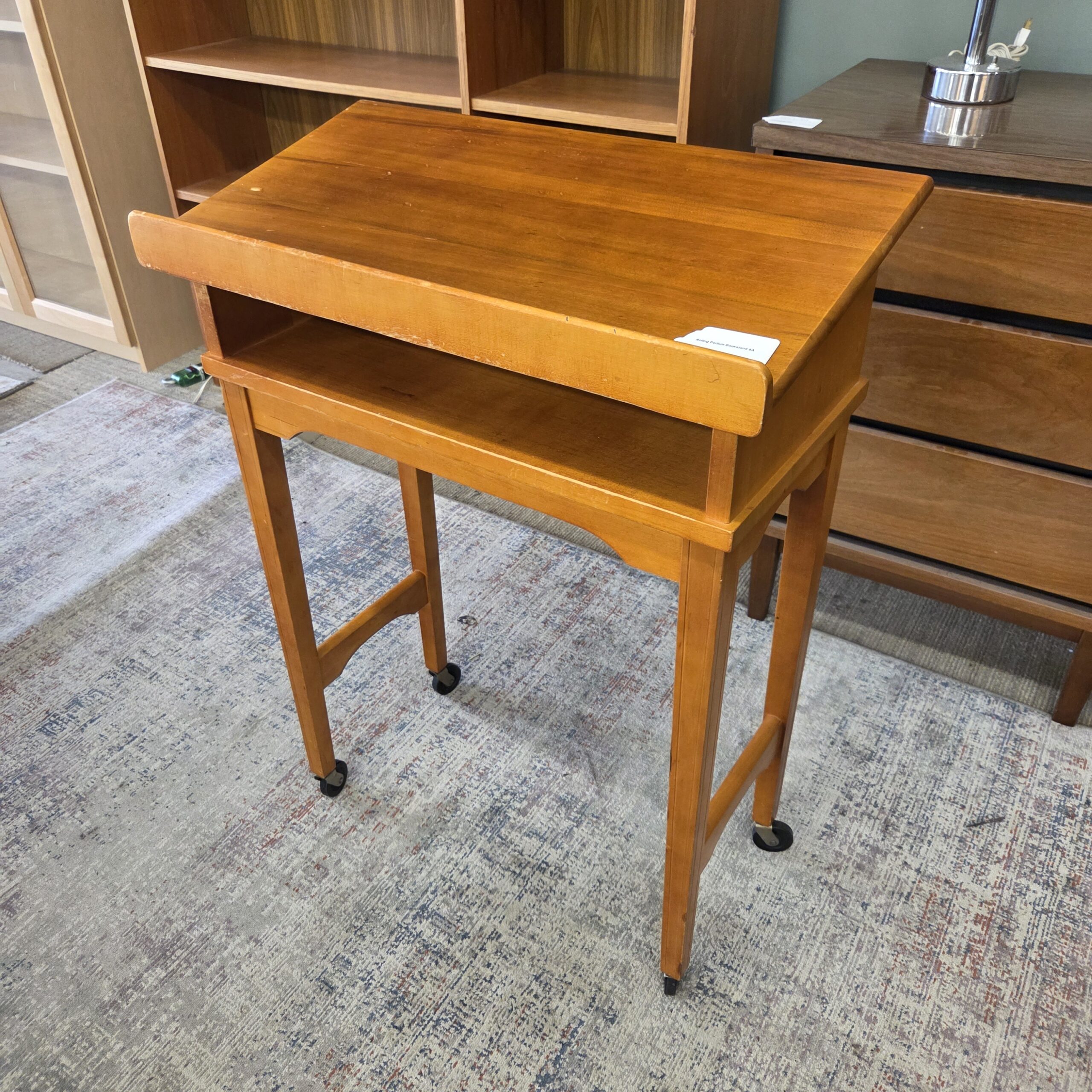 rolling podium bookstand