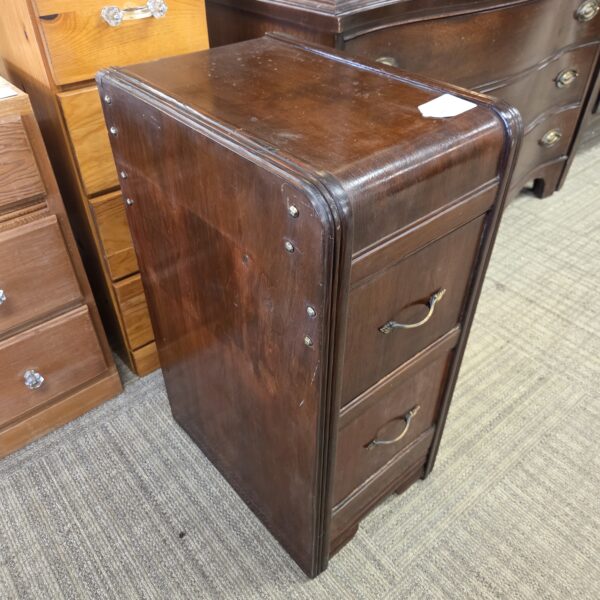 antique waterfall nightstand