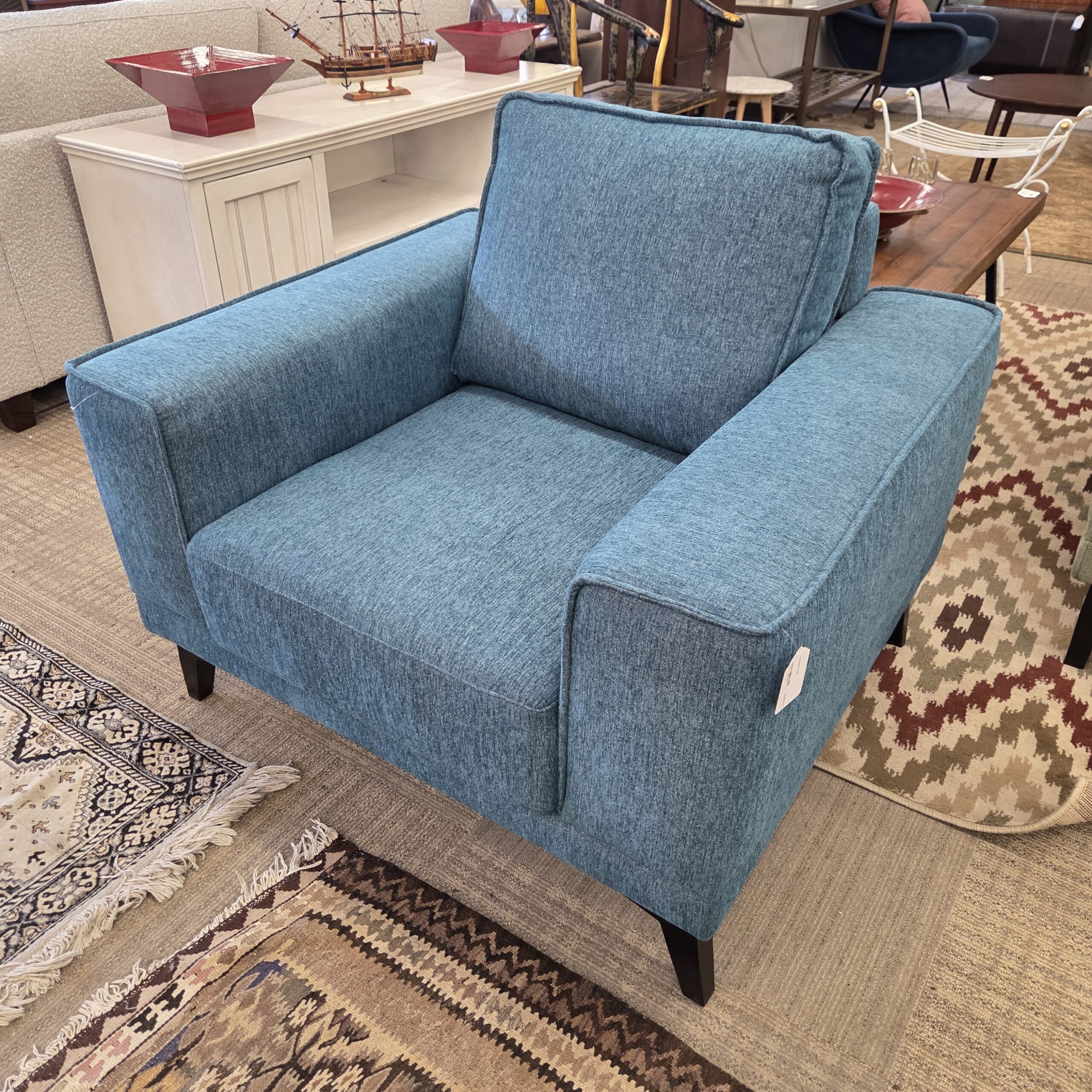 teal mod chair