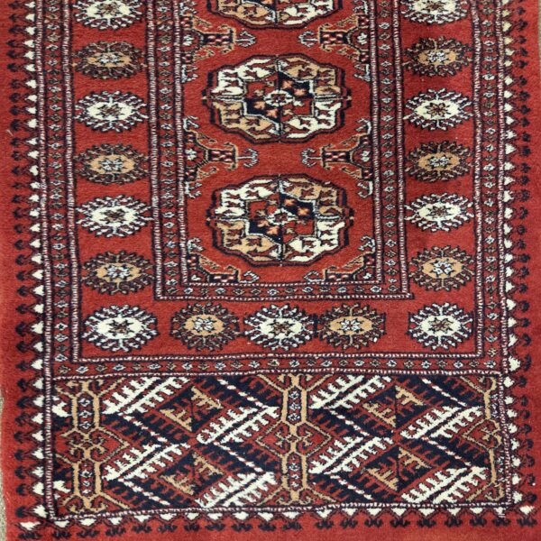 traditional hand knotted red runner