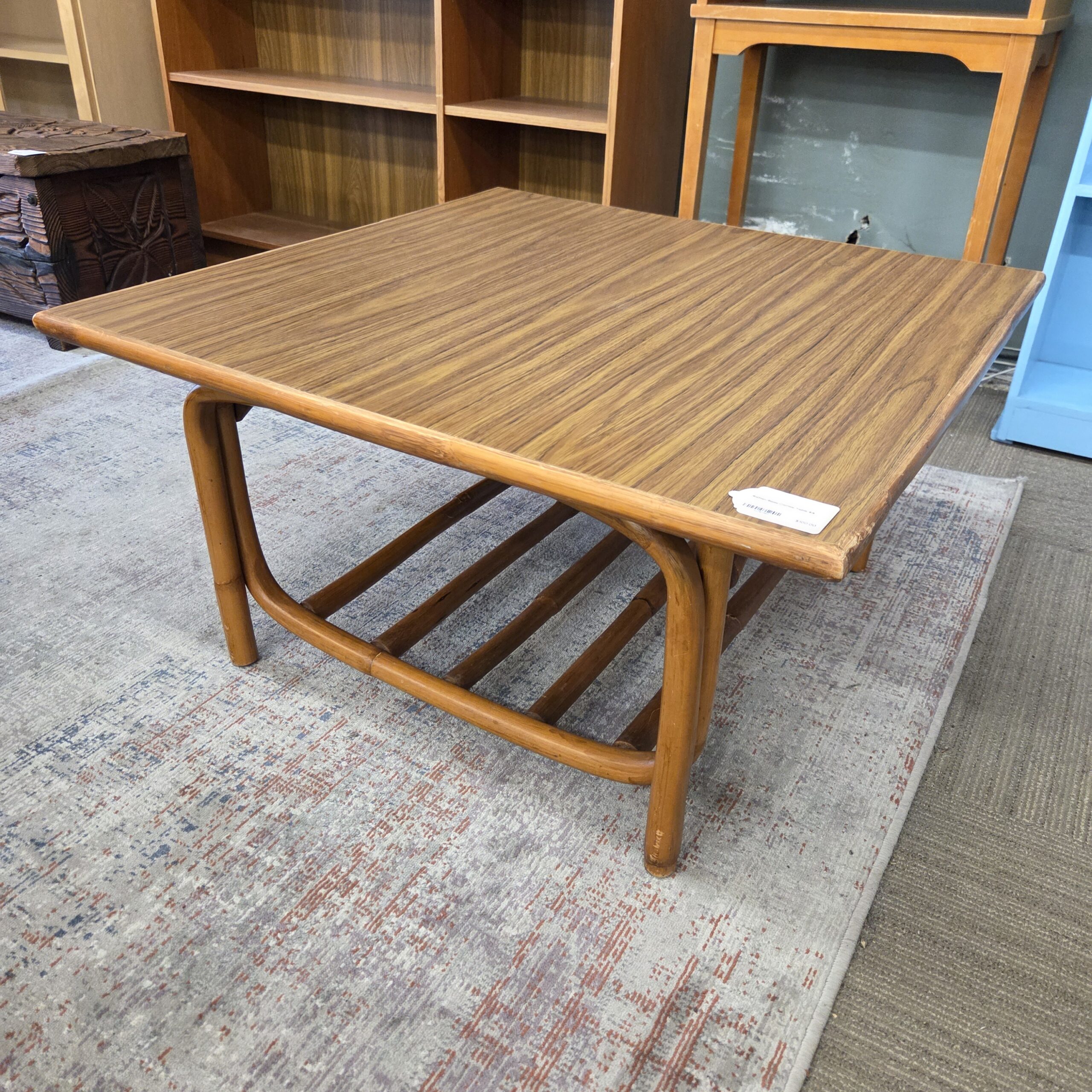 rattan base coffee table