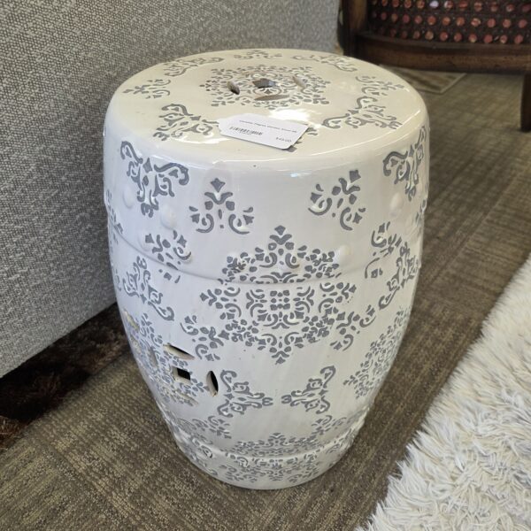 ceramic filigree garden stool