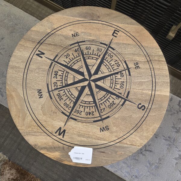 compass end table