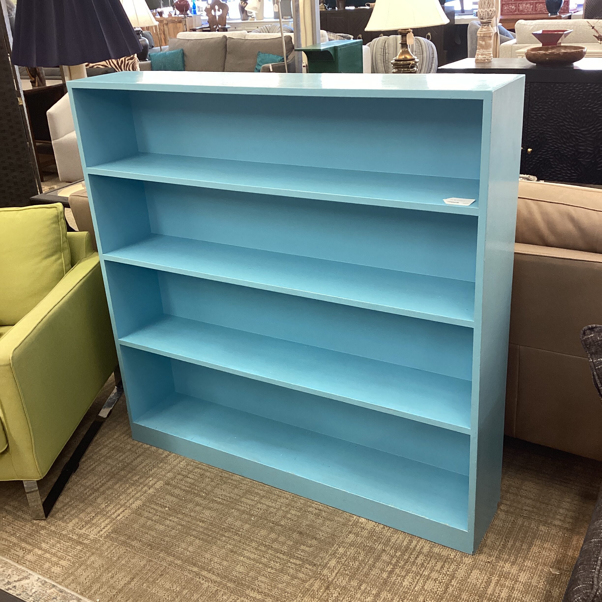 baby blue bookcase