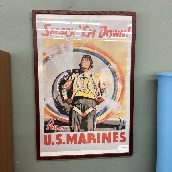 vintage style marines poster