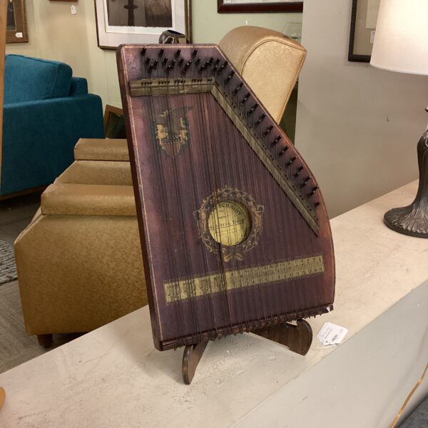 antique mandolin harp