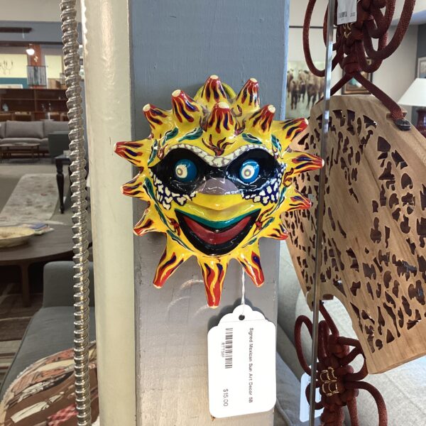 signed mexican sun art decor
